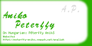 aniko peterffy business card